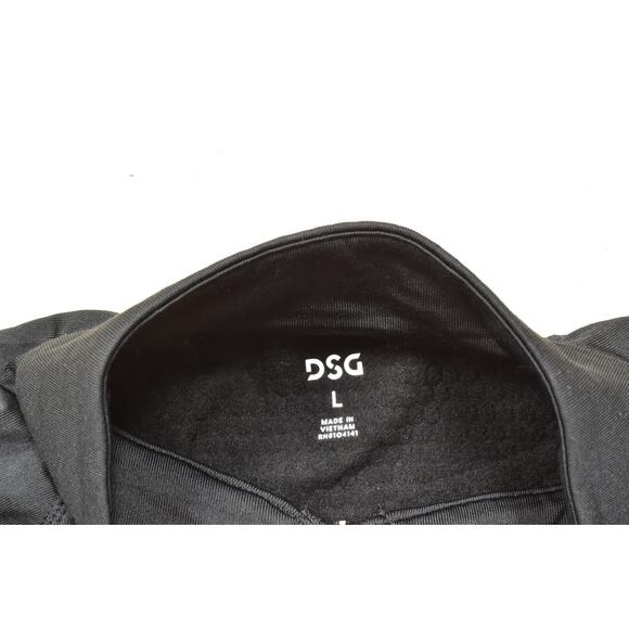 DSG Women's Run Grid 1/4 Zip Pullover Sweatshirt Pure Black Size L Polyester NEW - Picture 2 of 8